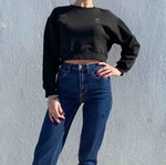 Pinko crop sweater like new, size S, black
