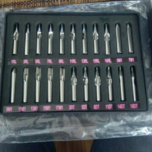 Set of 22 Professional Tattoo Tips Stainless Surgical Steel 304