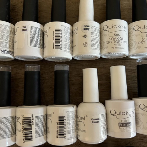 Quickgel semipermanent nail polish set like new