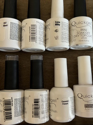 Quickgel semipermanent nail polish set like new