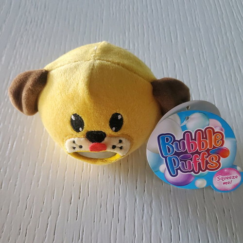 Squeeze Bubble Blowing Bubble Dog Plush Toy new