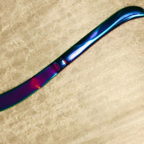 Titanium gradient kitchen knife new
