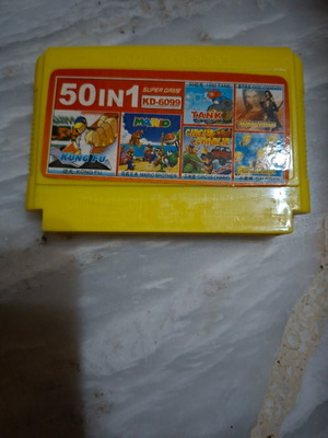 Famiclone Retro Cartridge 50 Games in 1 Arcade Game used