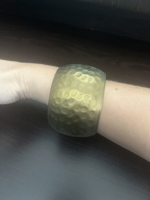Wide gold-tone bracelet