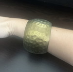 Wide gold-tone bracelet