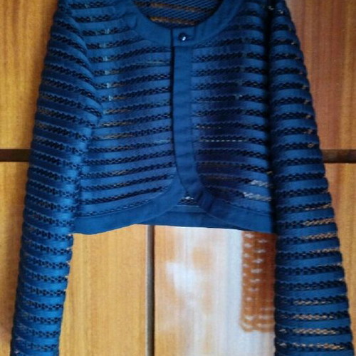 Miss Azur Blue Mid-Length Cardigan New For 12 Years Old