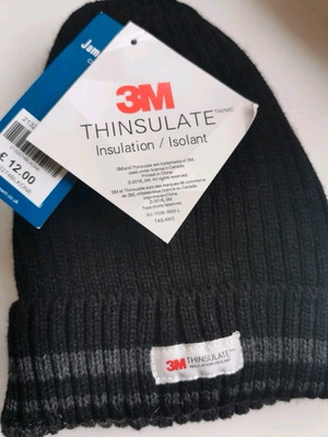 3M Thinsulate μονωμένος πλεκτός σκούφος σε μαύρο
