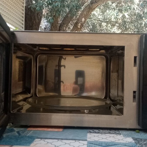AEG Microwave Oven with Grill 900W Inox like new