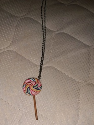 Necklace used with lollipop pendant
