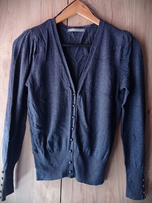 Ζακέτα M&S Marks and Spencer σαν καινούργιο, denim blue, μαλλί Merino