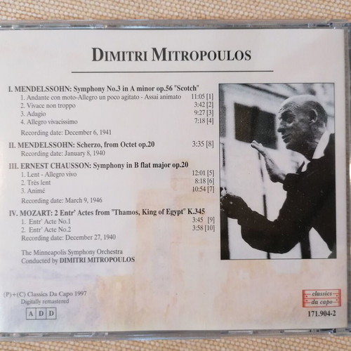 Dimitri Mitropoulos CD like new, classical