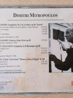 Dimitri Mitropoulos CD like new, classical