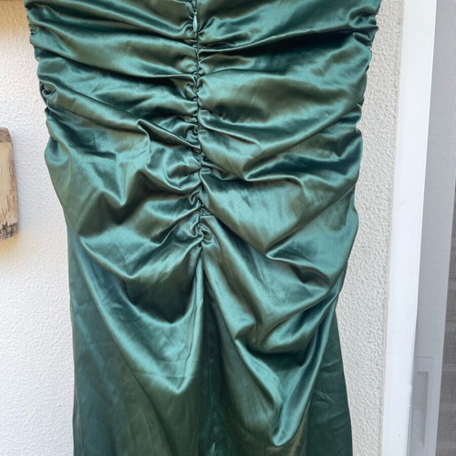 Rococo Satin Strapless Dress like new, green, size M/L