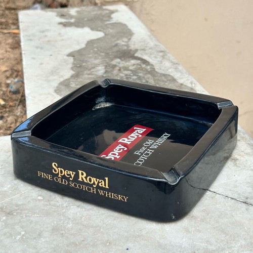 Spey Royal Fine Old Scotch Whisky Ceramic Ashtray used