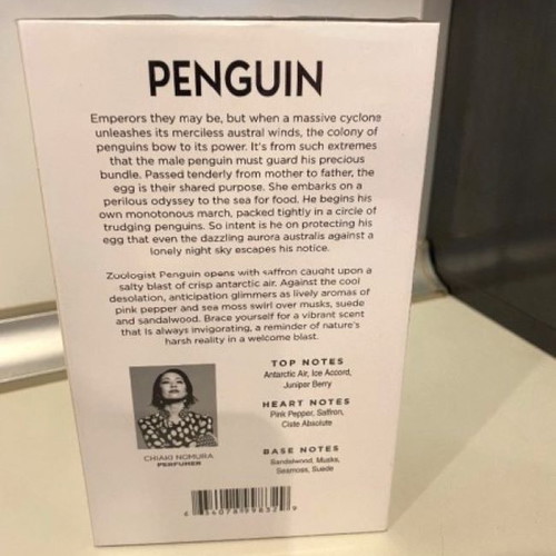 Zoologist Penguin Extrait de Parfum 60ml new, authentic niche fragrance