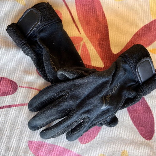 Equestrian gaiters and gloves used, size S