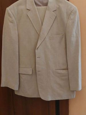 Pierre Carlos spring linen suit like new, size 52