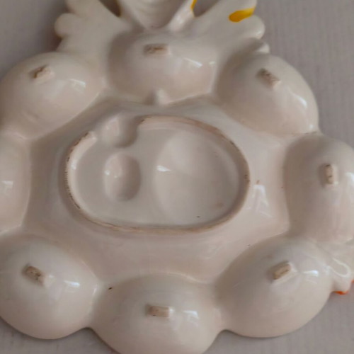 Ceramic Easter platter used