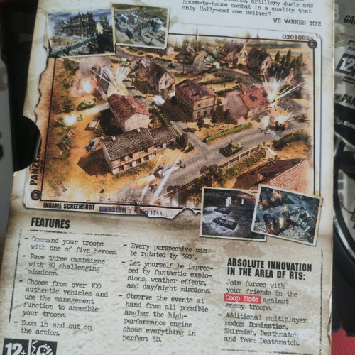Codename: Panzers Phase One used boxed edition for PC