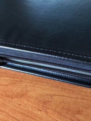 Leather CD DVD case used, capacity 48 pcs