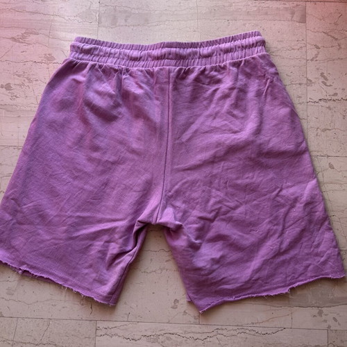 Cotton shorts with elastic waist L-XL, like new, lilac