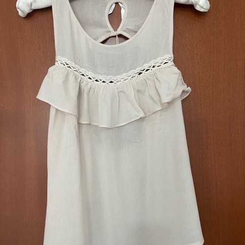 See u soon women's blouse new, beige, 100% viscose with back opening