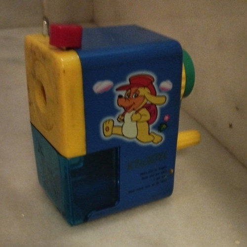Vintage pencil sharpener used with crank from the 80s