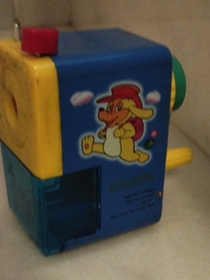 Vintage pencil sharpener used with crank from the 80s