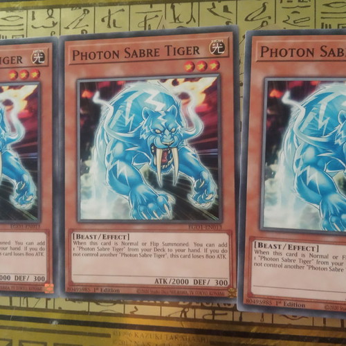 Κάρτες Photon Sabre Tooth Yugioh μεταχειρισμένες