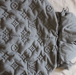 Louis Vuitton puffer jacket, size 46, grey
