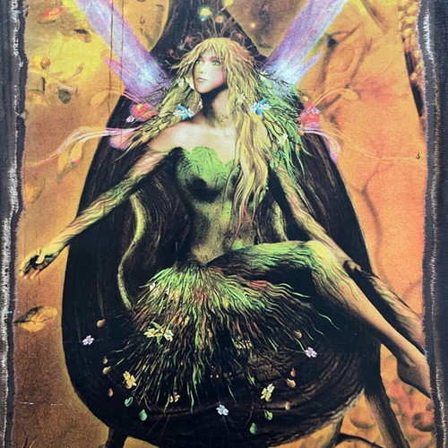 Wooden fairy frame like new, handmade 30x22cm