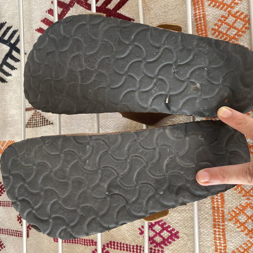 Birkenstock sandals used, brown, size 38