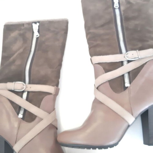 Bates boots new, leather brown and beige, size 40