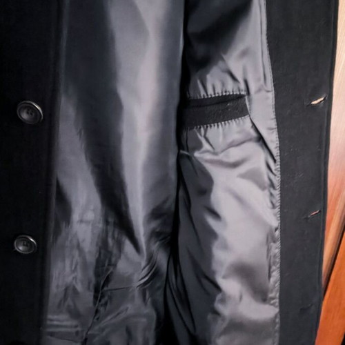 Men's black coat size medium like new