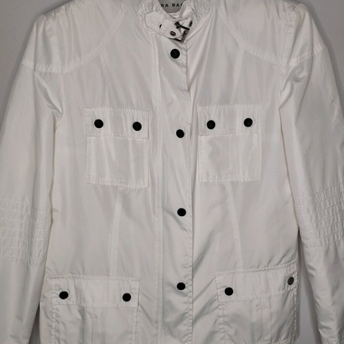 Zara Basic women's white windbreaker jacket like new, size L