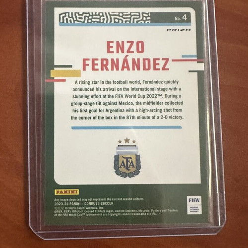 Panini Donruss 23-24 Enzo Fernandez Silver Optic card