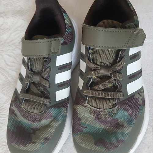 Adidas multicolor athletic shoes size 30 like new