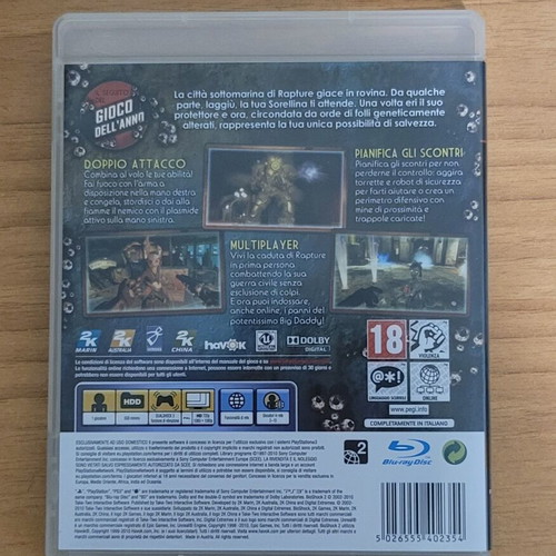 Bioshock 2 PS3 game, European version