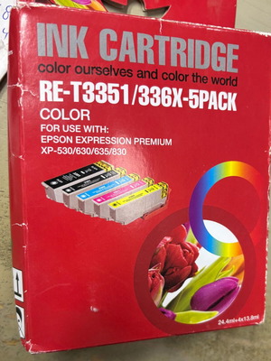 Συμβατό Μελάνι Εκτυπωτή InkJet Epson 33XL Πακέτο 5 Τεμαχίων Νέο