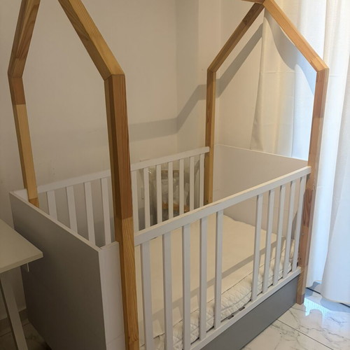 Bellamy Pinette children's house bed 70x140 cm with mattress