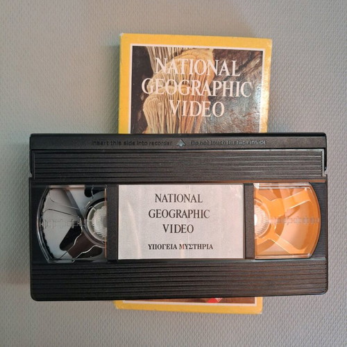 National Geographic VHS Tape Mysteries Underground dubbed like new