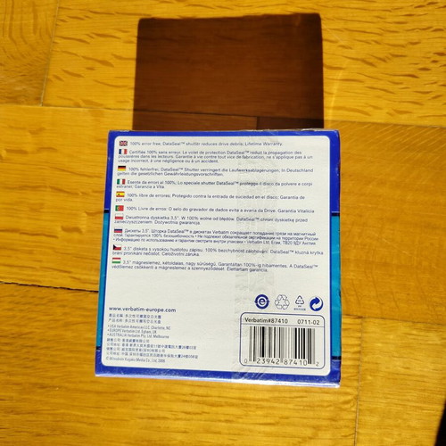 Verbatim 3.5" floppy disks pack of 10 new sealed