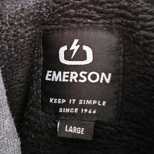 Φούτερ Emerson μαύρο σαν καινούργιο, μέγεθος L