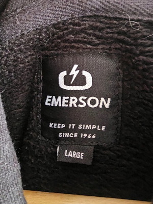 Φούτερ Emerson μαύρο σαν καινούργιο, μέγεθος L