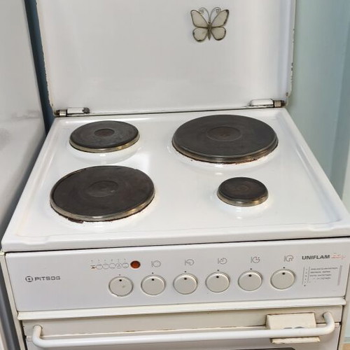 PITSOS Uniflam electric stove used, white, fully functional