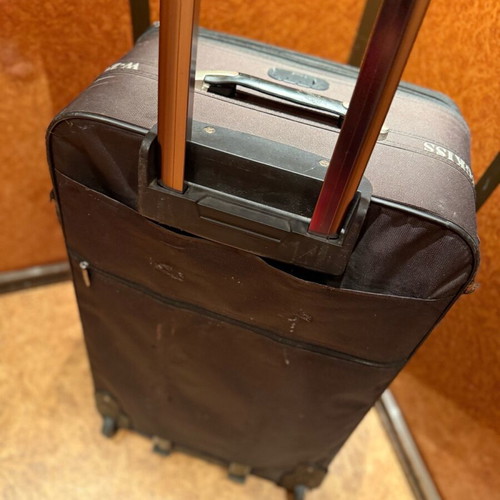 Large Black W.ZCKISS Travel Suitcase New