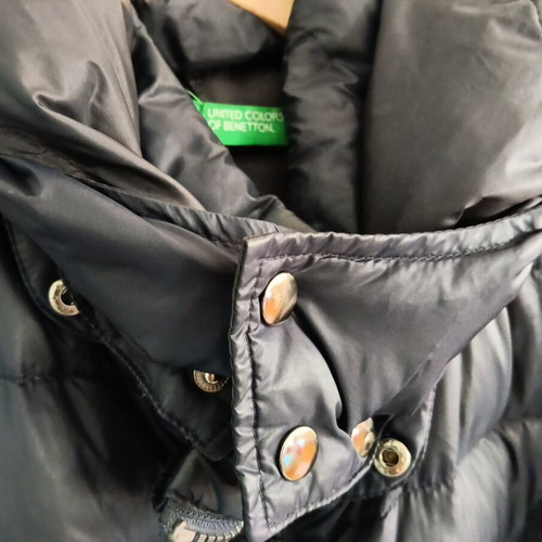 Benetton men's jacket used, size 52 (L-XL), blue with defects