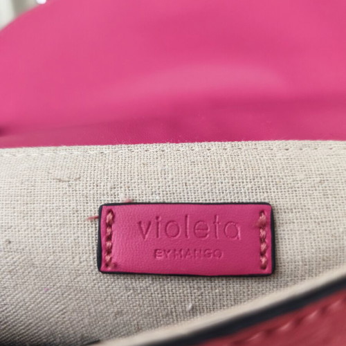 Mango crossbody bag new, pink leather