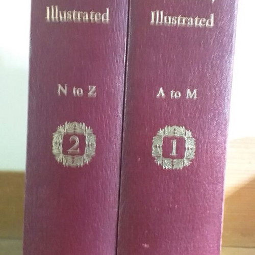 The Oxford Universal Dictionary Illustrated set of 2 volumes like new