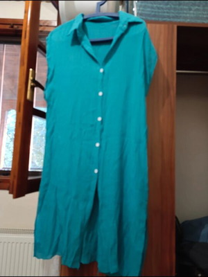 Transparent dress like new, blue, size M